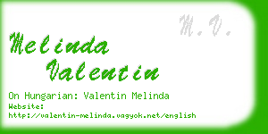 melinda valentin business card